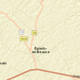 Épieds-en-Beauce Street Map