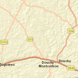 Douchy Street Map