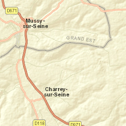 Mussy-sur-Seine Street Map