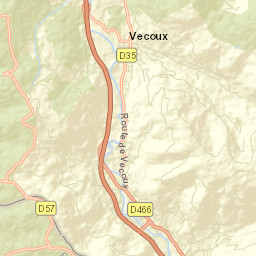 Vecoux Street Map
