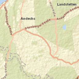 Andechs Street Map