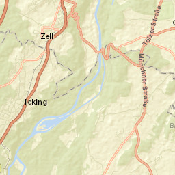 Icking Street Map