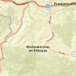 Frankenmarkt Street Map