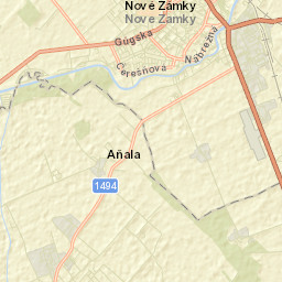 Nové Zámky Street Map