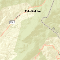 Felsőtárkány Street Map