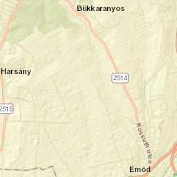 Emőd Street Map