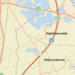 Nyékládháza Street Map