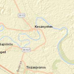 Tiszaújváros Street Map