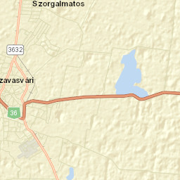 Tiszavasvári Járás Street Map