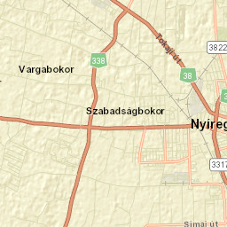 Nyíregyházi Járás Street Map