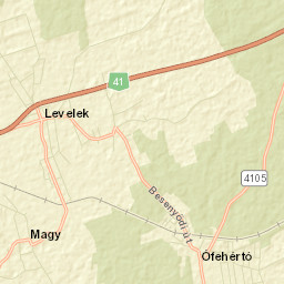 Levelek Street Map