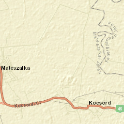 Kocsord Street Map