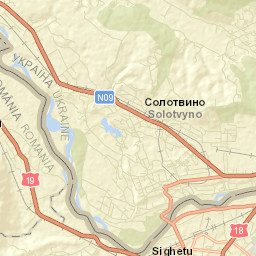 Solotvyno Street Map