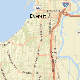 Everett Street Map
