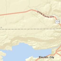 Electric City Street Map