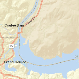 Coulee Dam Street Map