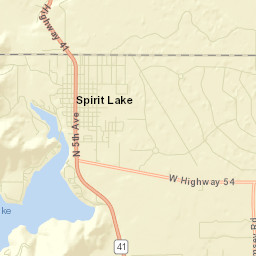 Spirit Lake Street Map