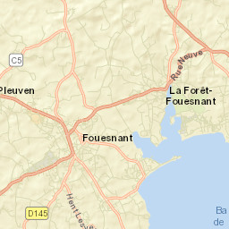 La Forêt-Fouesnant Street Map