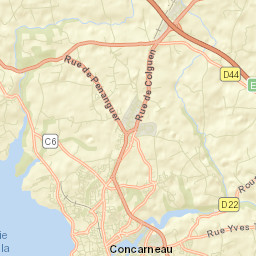 Concarneau Street Map