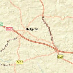 Melgven Street Map