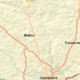 Tréméven Street Map