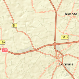 Locminé Street Map