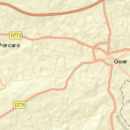 Guer Street Map