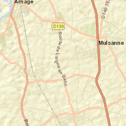 Saint-Gervais-en-Belin Street Map