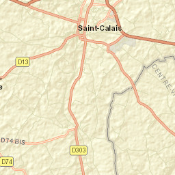 Saint-Calais Street Map