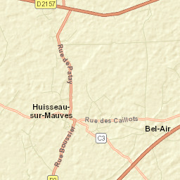 Huisseau-sur-Mauves Street Map