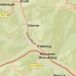 Oderen Street Map