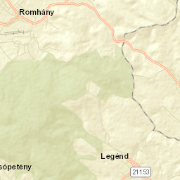 Romhány Street Map