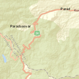 Parádsasvár Street Map