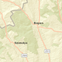 Bogács Street Map