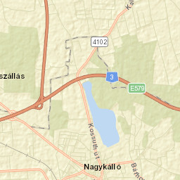 Nagykálló Street Map