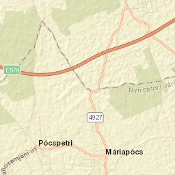 Máriapócs Street Map