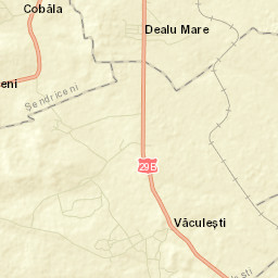 Comuna Văculeşti Street Map