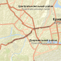 Kryvyi Rih Street Map