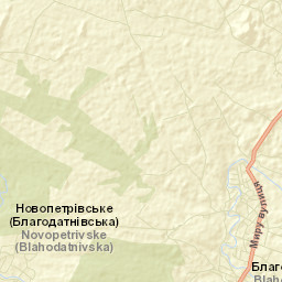 Blahodatne Street Map