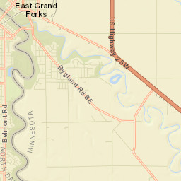 401-493 3rd Street Northwest, East Grand Forks Street Map