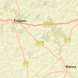 Névez Street Map