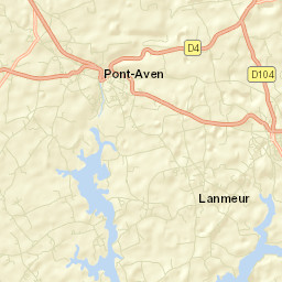 Pont-Aven Street Map