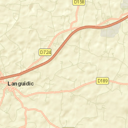 Languidic Street Map