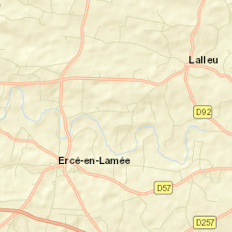 Ercé-en-Lamée Street Map