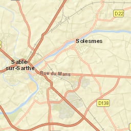 Sablé-sur-Sarthe Street Map