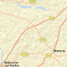 Malicorne-sur-Sarthe Street Map