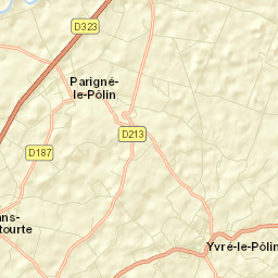 Yvré-le-Pôlin Street Map