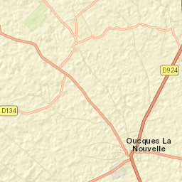 Oucques Street Map