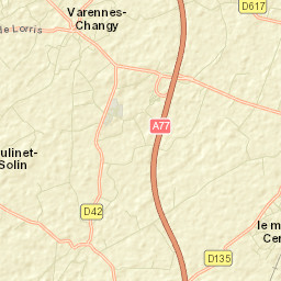 Changy-les-Bois Street Map