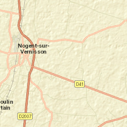 Nogent-sur-Vernisson Street Map